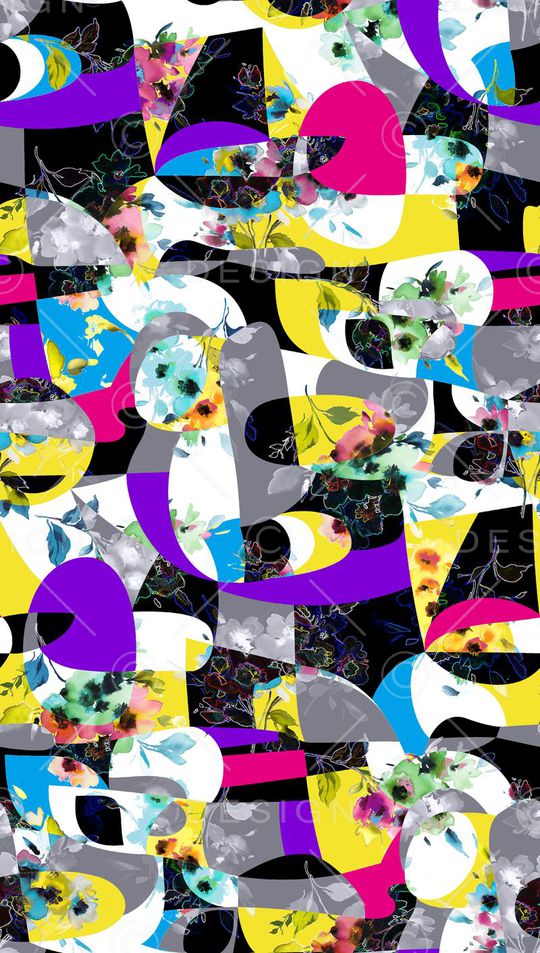 几何印花华亿平台图片