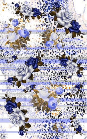 350518-优雅豹纹花卉几何条纹-14-1