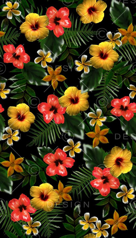 花卉植物印花华亿平台图片