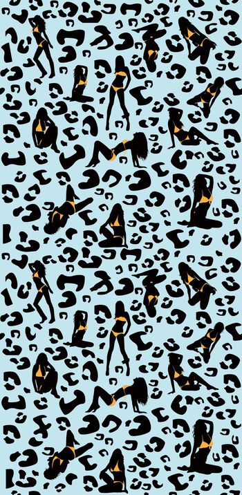 350527-美女豹纹性感内衣图案-1