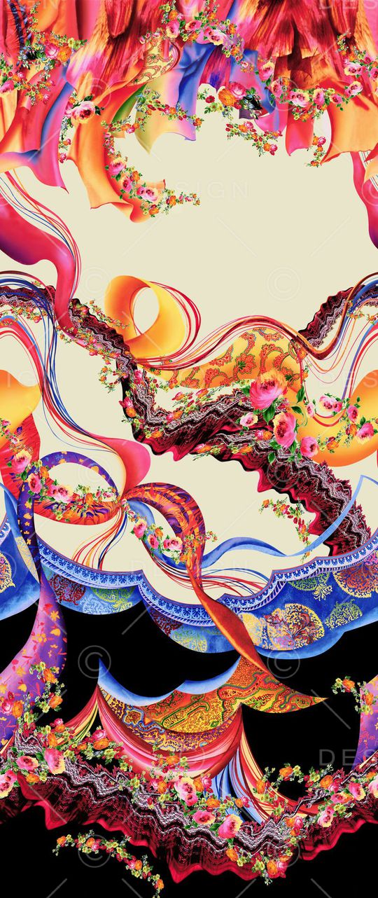 欧美大气时装印花华亿平台图片