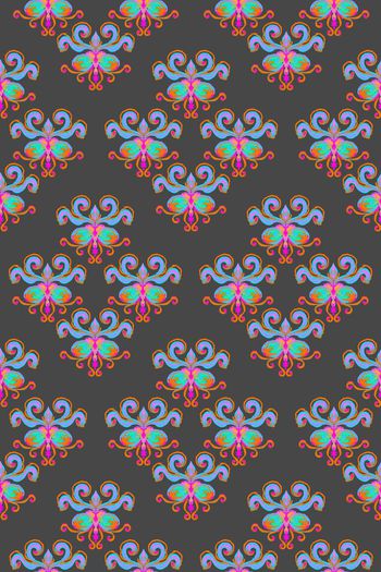 351185-民族风手绘部落图腾秋冬女装衬衫毛衣