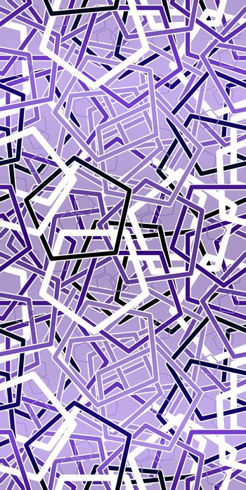 351319-五边形几何层叠印花