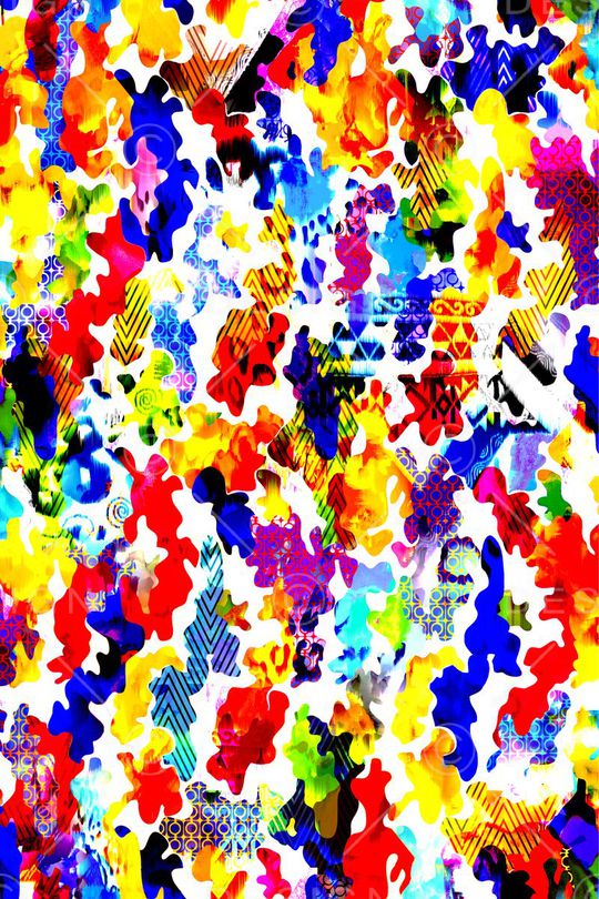 几何印花华亿平台图片