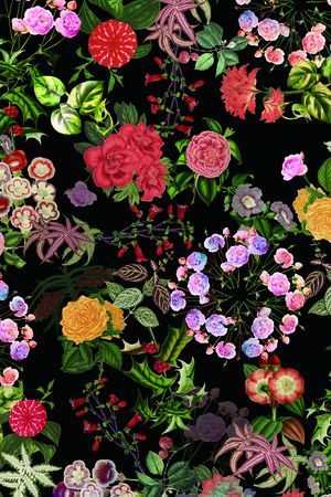 花卉印花华亿平台图片