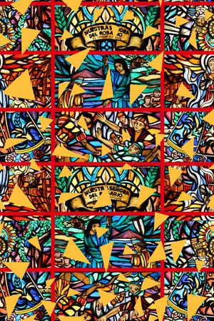 复古印花华亿平台图片