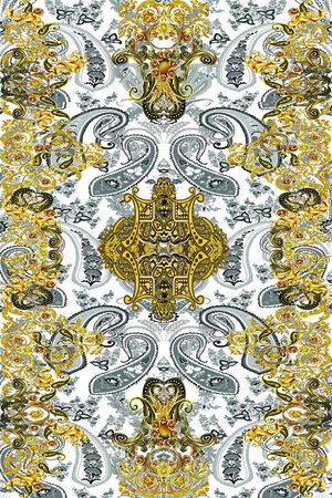 欧式复古印花华亿平台图片