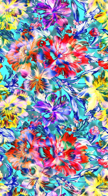 354963-夜色光感花卉感光发光梦幻花卉1