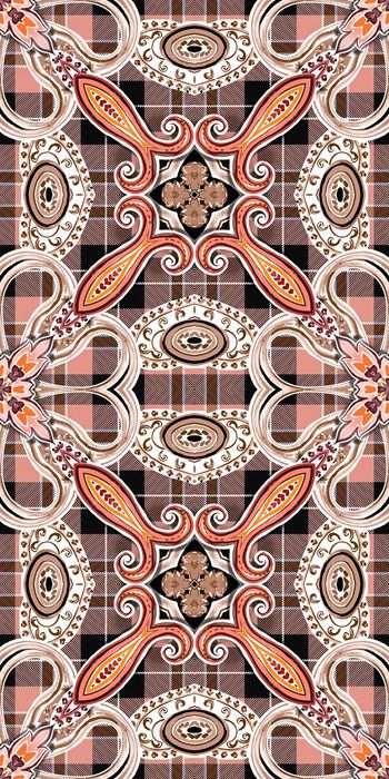 355020-男装女装童装内衬衣图案16格子