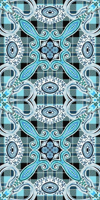 355021-男装女装童装内衬衣图案16格子