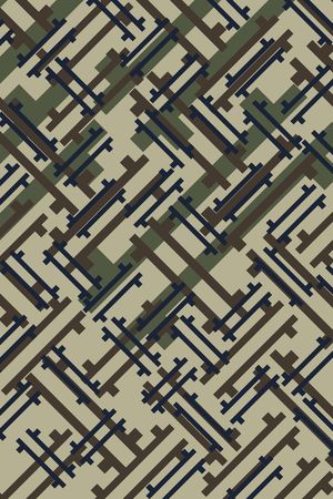 几何图案印花华亿平台图片