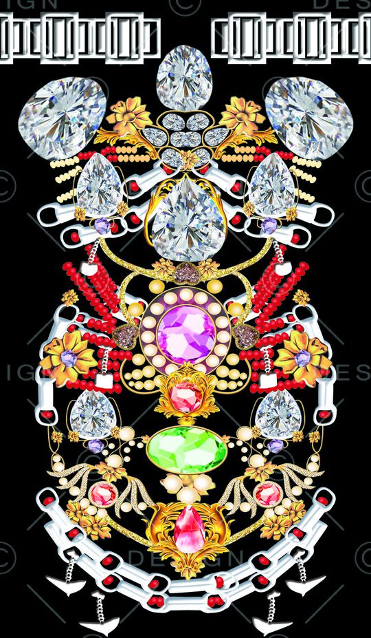 珠宝宝石印花华亿平台图片