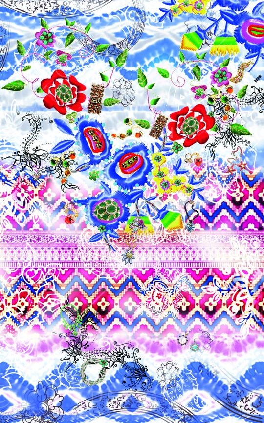 民族风印花华亿平台图片