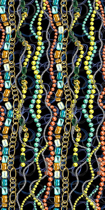 357214-青金石珠宝链带彩色珠链1