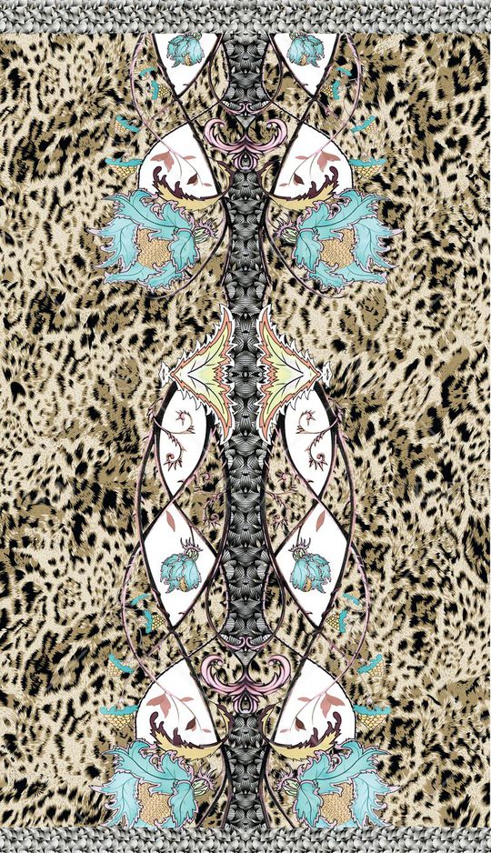 欧式复古印花华亿平台图片