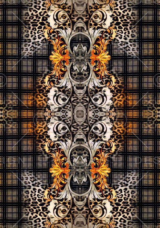 欧式复古印花华亿平台图片