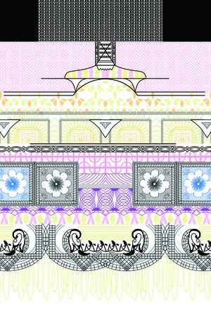 条纹印花华亿平台图片