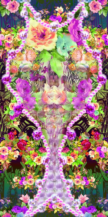 358600-珍珠宝石花卉组合