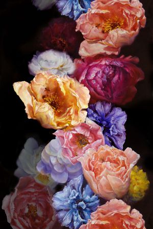 花卉印花华亿平台图片