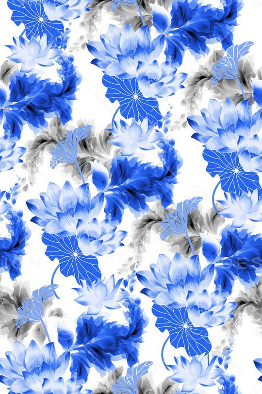 花卉植物印花华亿平台图片