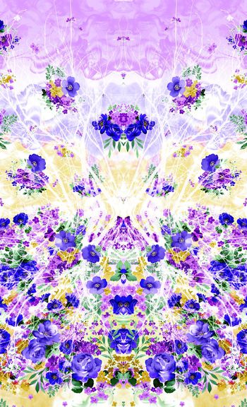 358920-水彩阳光树枝网纹花卉女装秋冬HT-