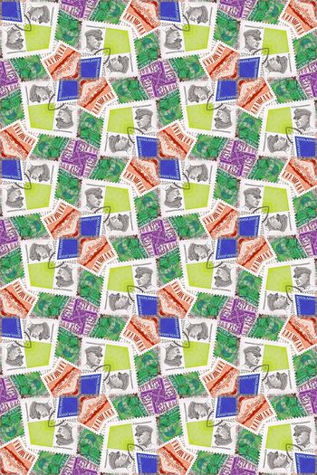 358987-男女童内衬衣图案22邮票1