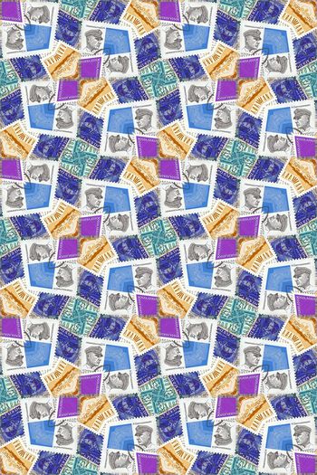 358988-男女童内衬衣图案22邮票2