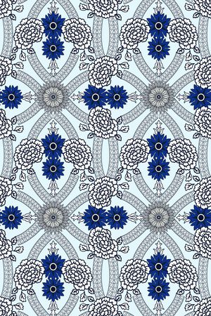 花卉图案印花华亿平台图片