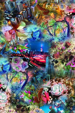 照片拼接印花华亿平台图片