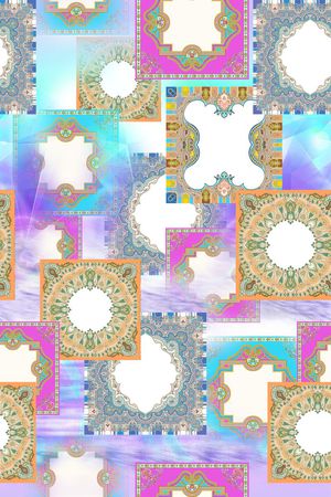 几何印花华亿平台图片