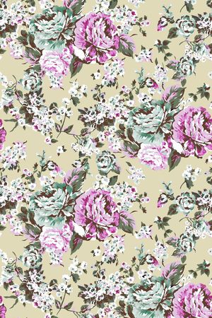 田园风印花华亿平台图片