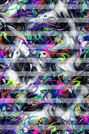 抽象印花华亿平台图片