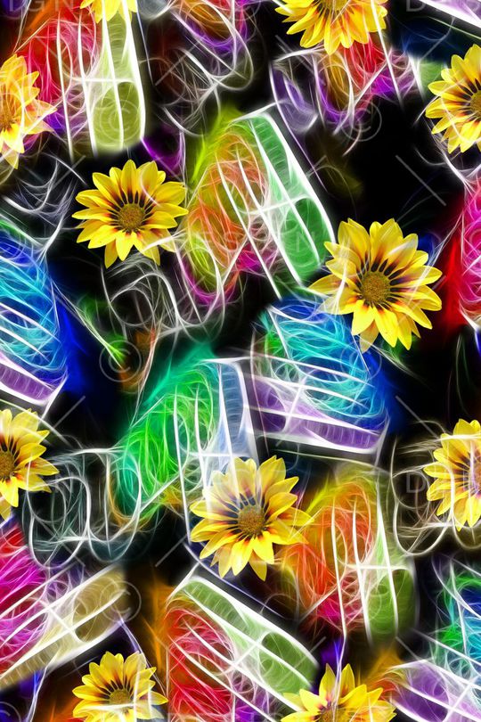 抽象花印花华亿平台图片