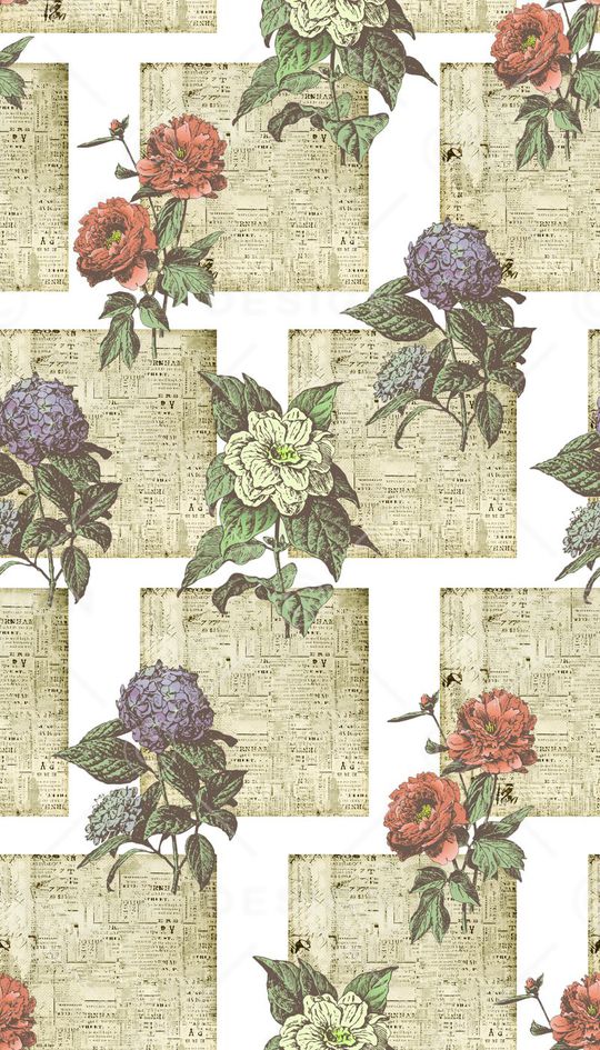 花卉植物印花华亿平台图片