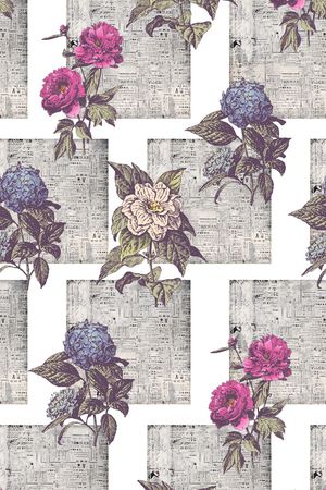 花卉植物印花华亿平台图片