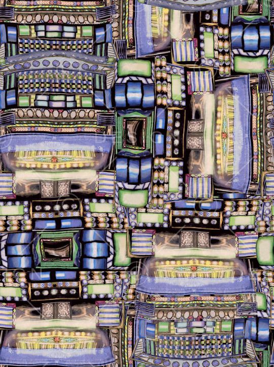 欧式复古印花华亿平台图片