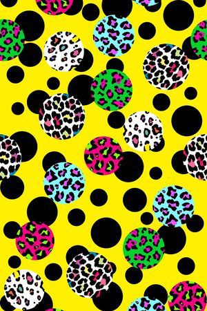 豹纹印花华亿平台图片