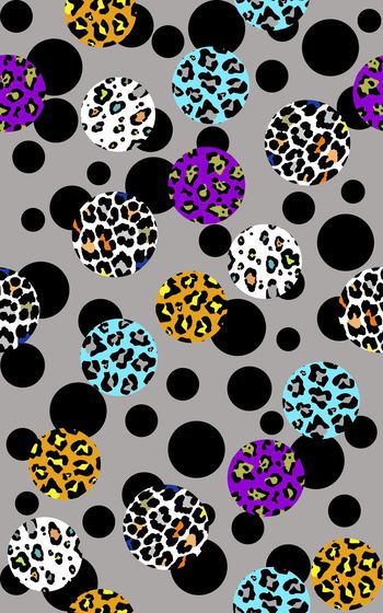 361521-时尚撞色圆点豹纹2