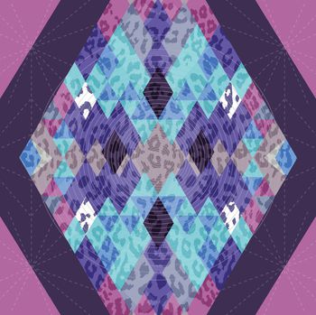 361638-新兴民族风抽象几何豹纹未来电子科技