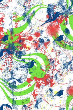 抽象印花华亿平台图片