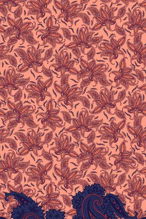 佩斯利印花华亿平台图片