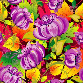 361807-多彩树叶花卉