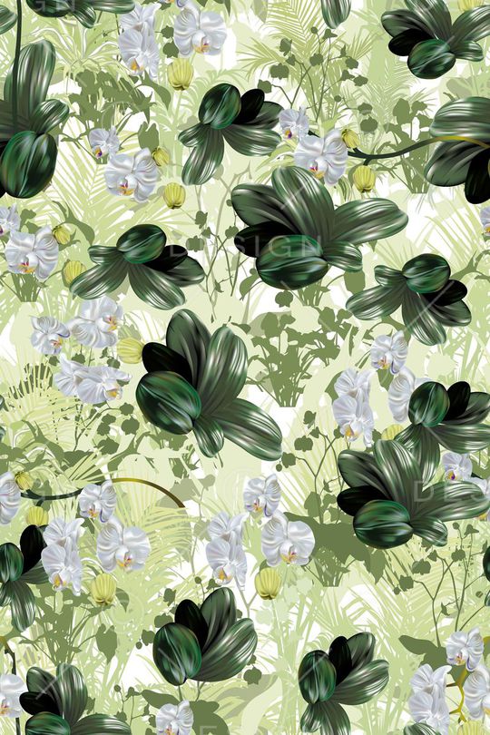 花鸟花卉印花华亿平台图片