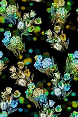 郁金香印花华亿平台图片