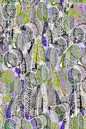 抽象印花华亿平台图片