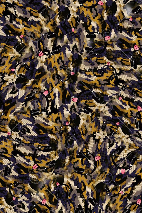 抽象印花华亿平台图片