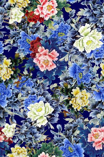 362445-WT401传统牡丹花卉