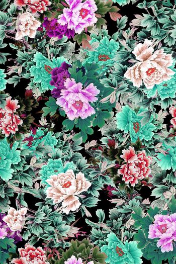 362446-WT401传统净色底牡丹花卉水墨水