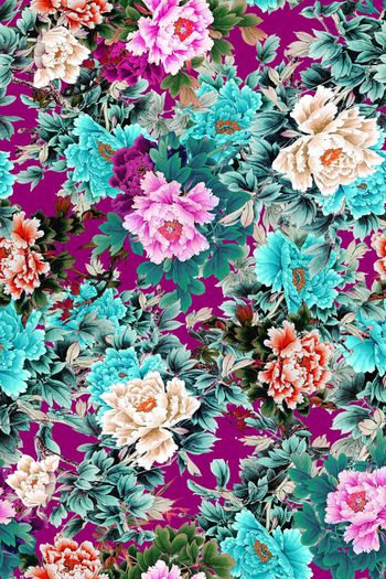 362447-WT401传统净色底牡丹花卉水墨水