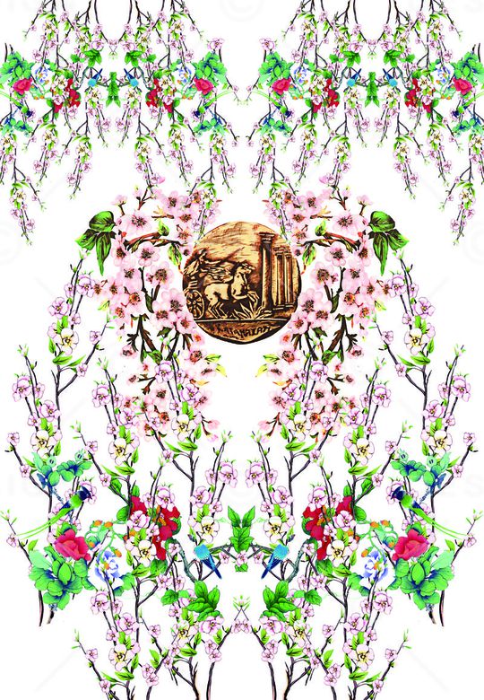 古典复古华亿平台印花华亿平台图片